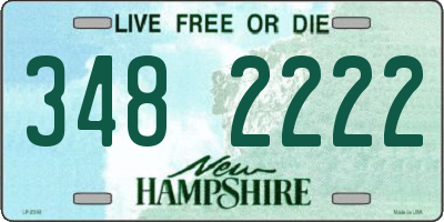NH license plate 3482222