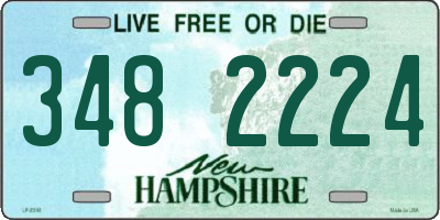 NH license plate 3482224