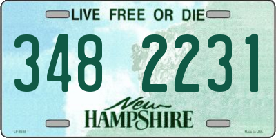 NH license plate 3482231