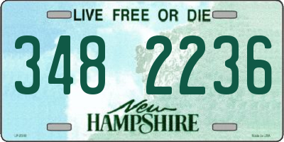 NH license plate 3482236