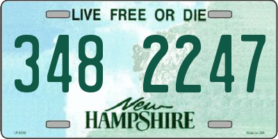NH license plate 3482247