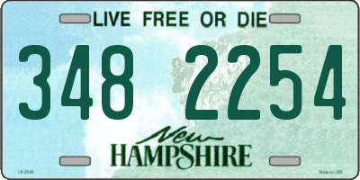 NH license plate 3482254
