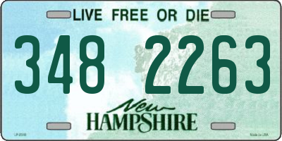 NH license plate 3482263
