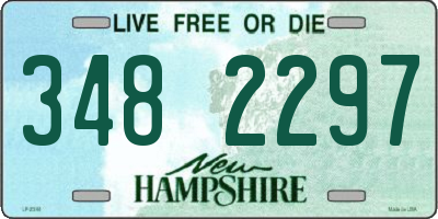 NH license plate 3482297