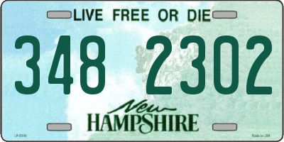 NH license plate 3482302