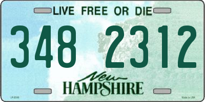 NH license plate 3482312