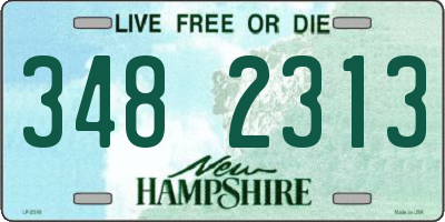 NH license plate 3482313