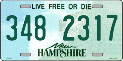 NH license plate 3482317