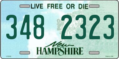 NH license plate 3482323