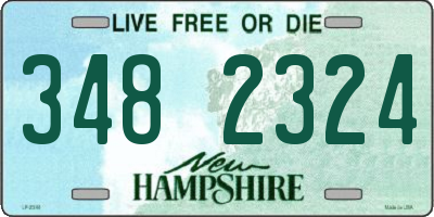 NH license plate 3482324