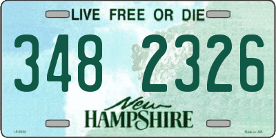 NH license plate 3482326