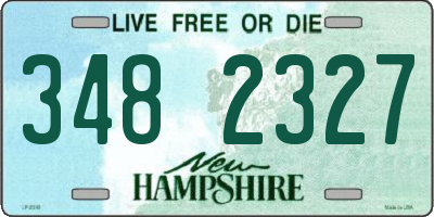 NH license plate 3482327