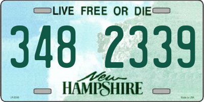 NH license plate 3482339