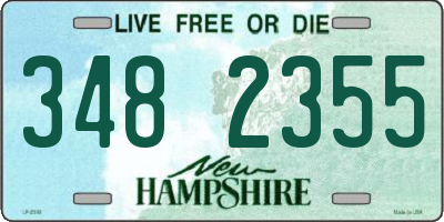 NH license plate 3482355