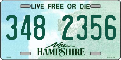 NH license plate 3482356