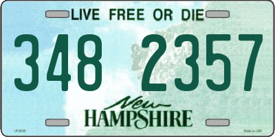NH license plate 3482357