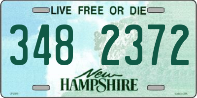 NH license plate 3482372