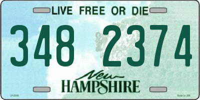 NH license plate 3482374