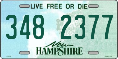 NH license plate 3482377