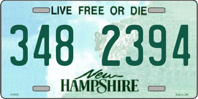 NH license plate 3482394