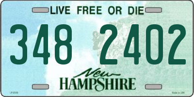 NH license plate 3482402