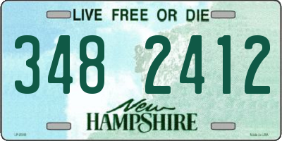 NH license plate 3482412