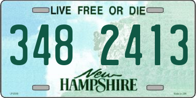 NH license plate 3482413