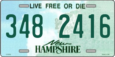 NH license plate 3482416