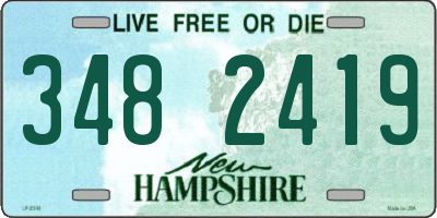 NH license plate 3482419