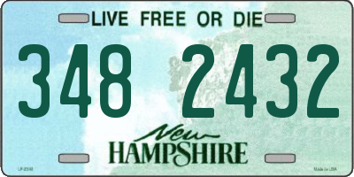 NH license plate 3482432