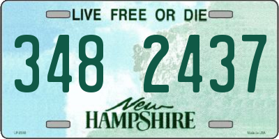 NH license plate 3482437