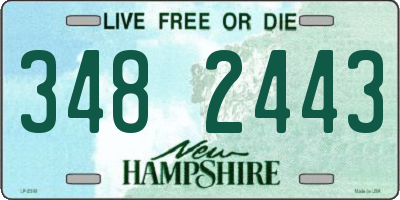 NH license plate 3482443