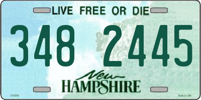NH license plate 3482445