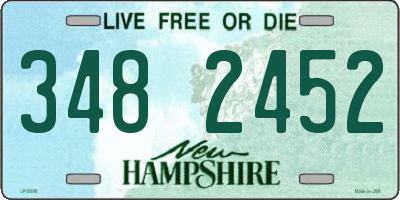 NH license plate 3482452