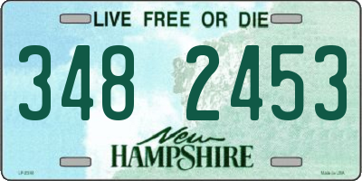 NH license plate 3482453