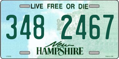 NH license plate 3482467