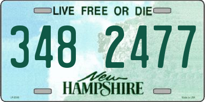NH license plate 3482477