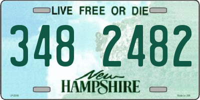 NH license plate 3482482