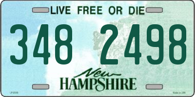 NH license plate 3482498
