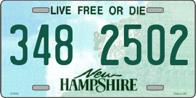 NH license plate 3482502