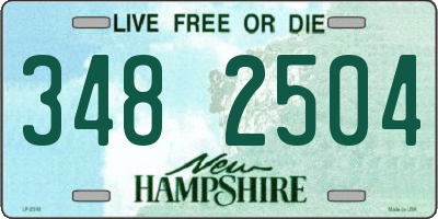 NH license plate 3482504