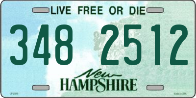 NH license plate 3482512