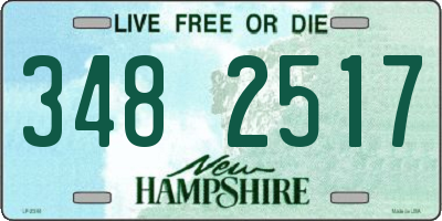 NH license plate 3482517