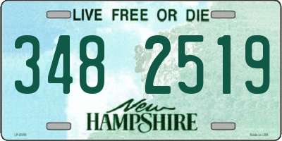 NH license plate 3482519