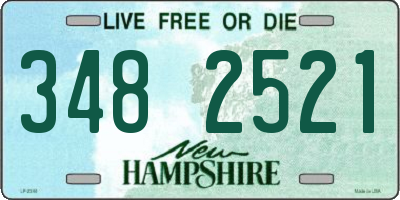 NH license plate 3482521