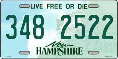 NH license plate 3482522