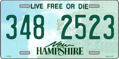 NH license plate 3482523