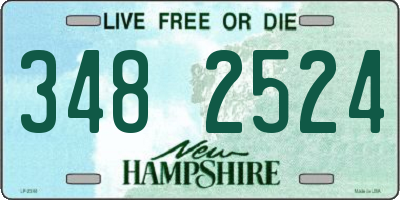 NH license plate 3482524