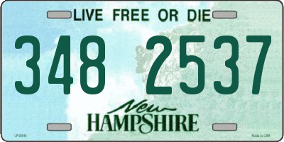 NH license plate 3482537