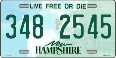 NH license plate 3482545